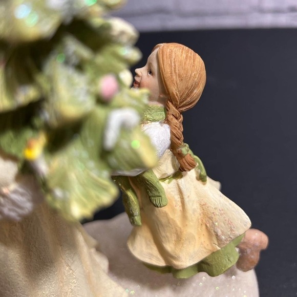 Santa And Girl White Sparkle‎ Father Christmas St Nicholas - Picture 12 of 12